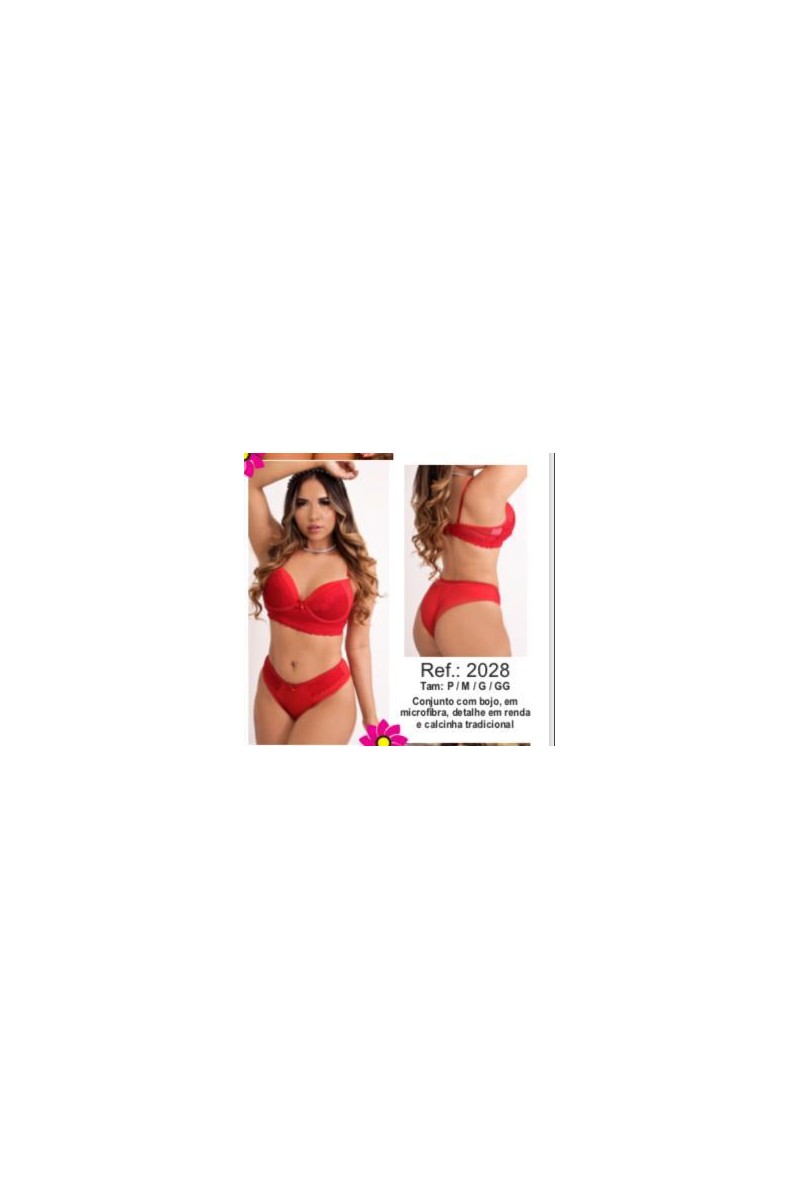 Conjunto Lingerie Plus size com Bojo - Versally