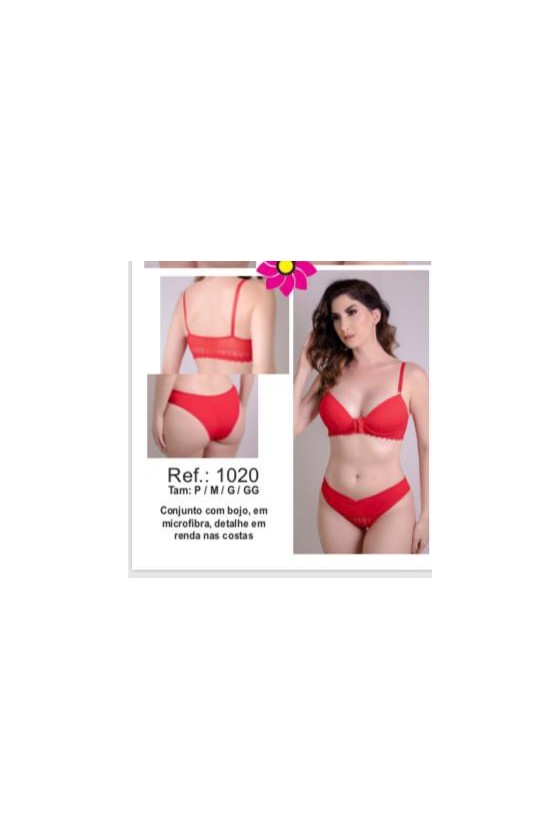 Conjunto de Lingerie de Microfibra Femminart