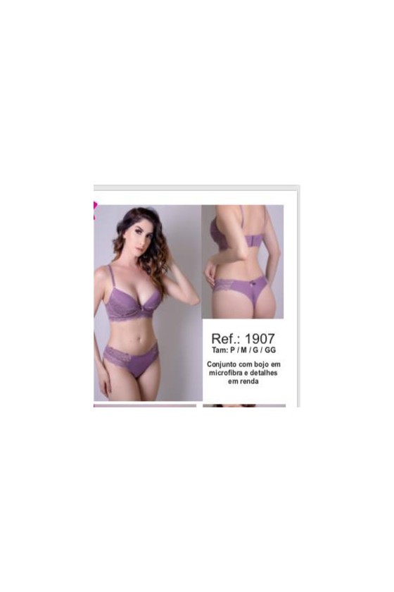 Conjunto de Lingerie de Microfibra Femminart