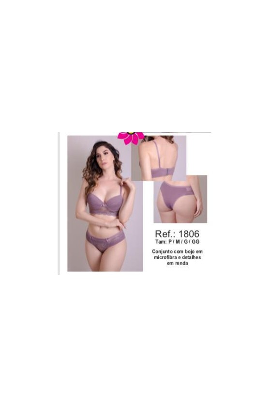 Conjunto de Lingerie de Microfibra Femminart