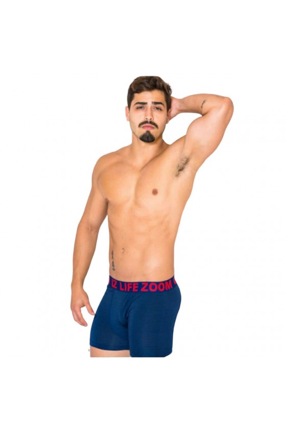 Cueca Boxer Microfibra Risco de Giz