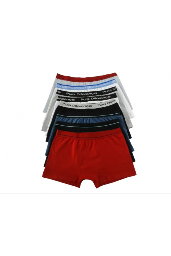 Cueca Boxer Lisa de Algodão Plus size ( G1, G2 , G3 ) - Pura Diferença